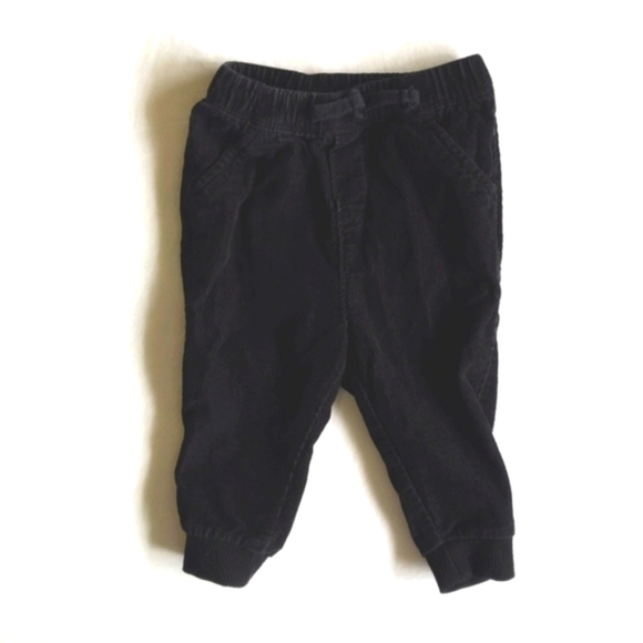 old navy black corduroy jogger pants 12-18 months baby - Picture 1 of 5